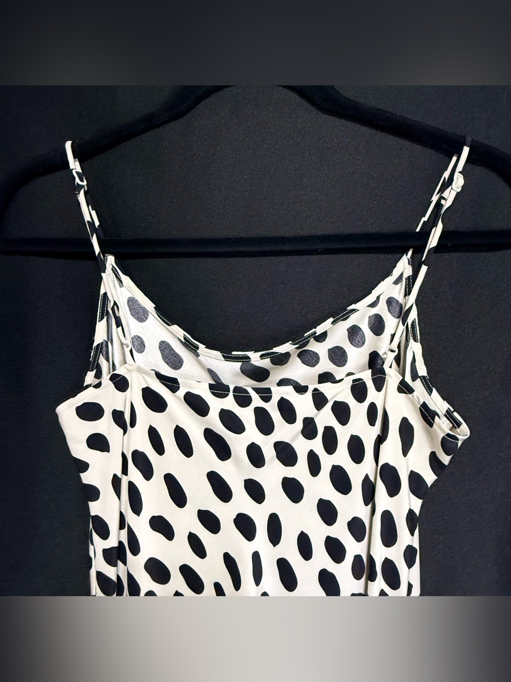 AYR Who’s She Dalmatian Print Silk Slip Dress Small - Picture 3 of 8